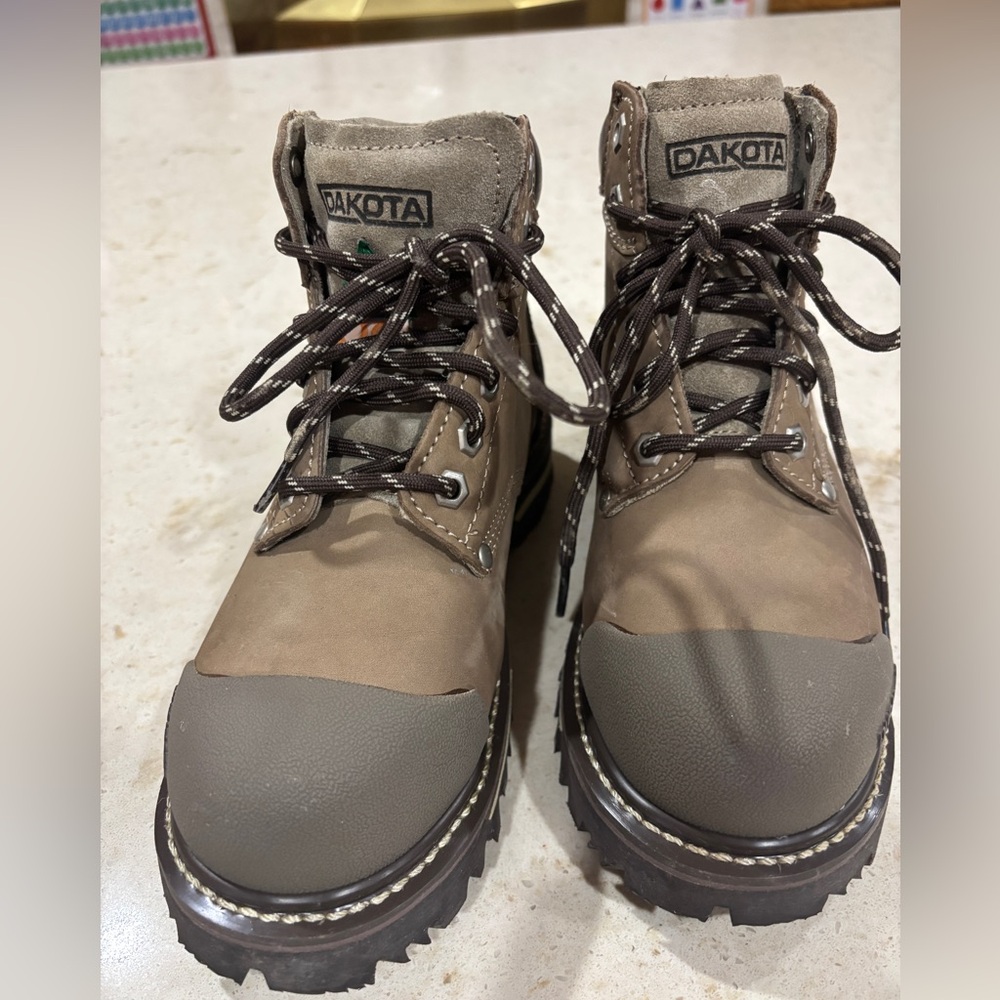 Dakota Brown and Olive Work Boots, Steel toe